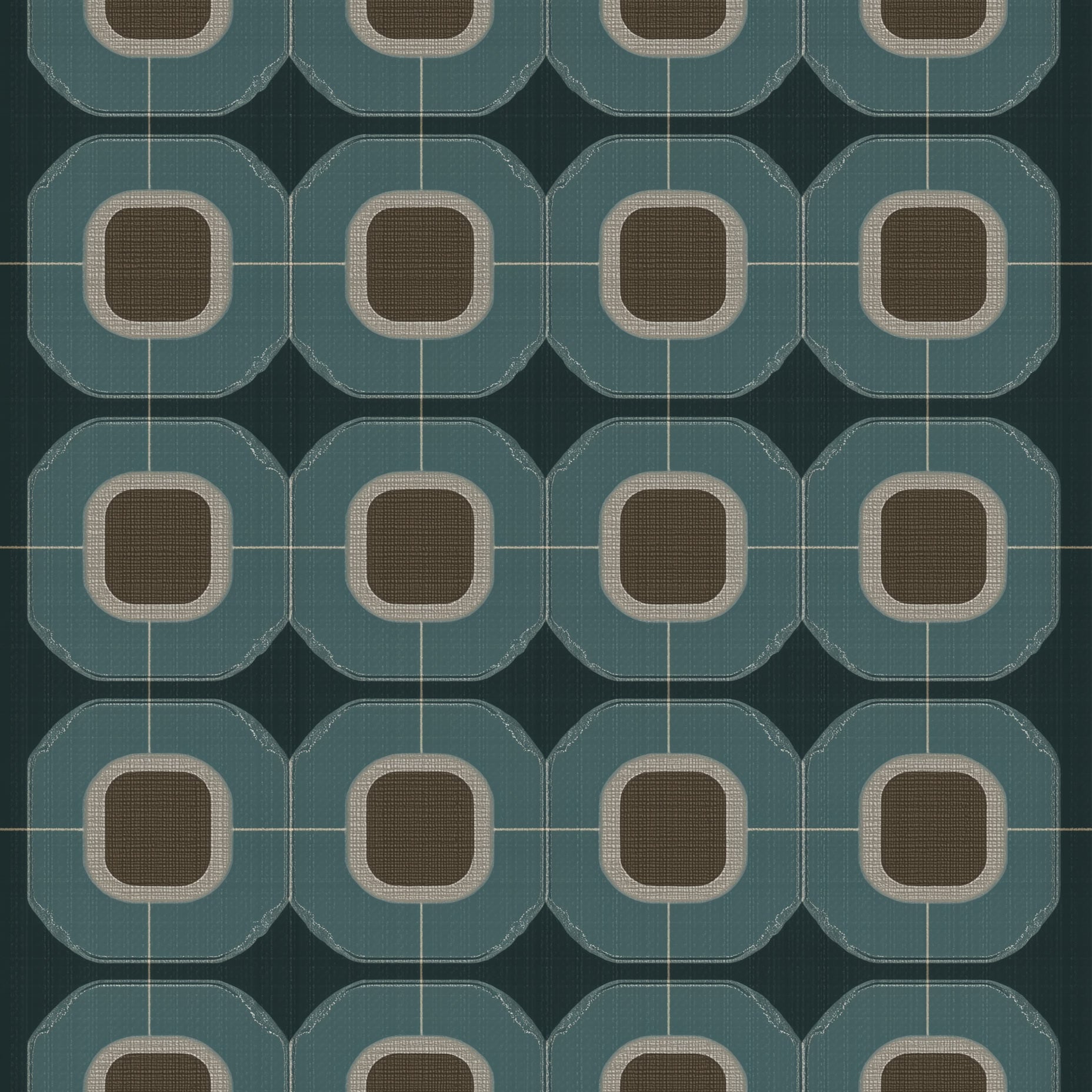 Första huset i en bosättning abstrakt konsttryck