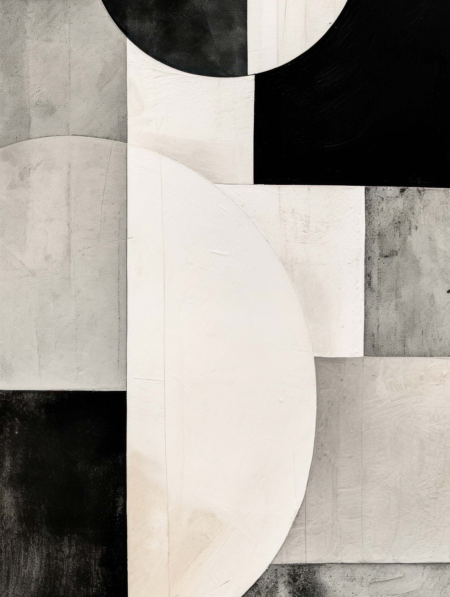 Abstract Geometric Shapes Art Print