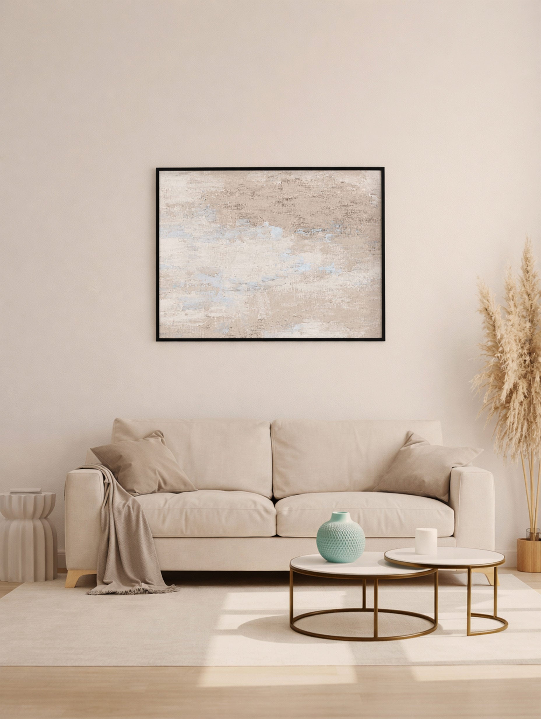 Abstract Grayscale Poster