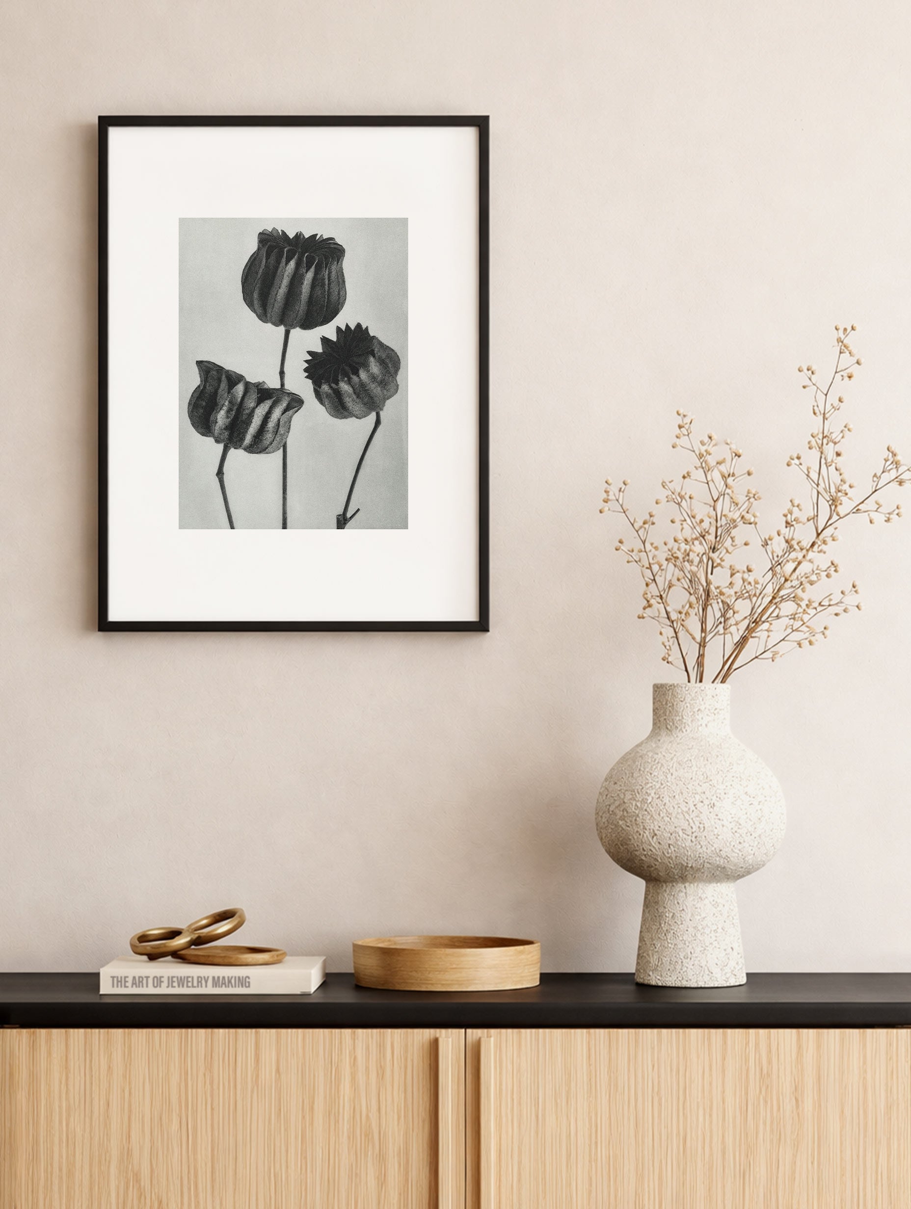 Abutilon Karl Blossfeldt Flower Poster Mockup
