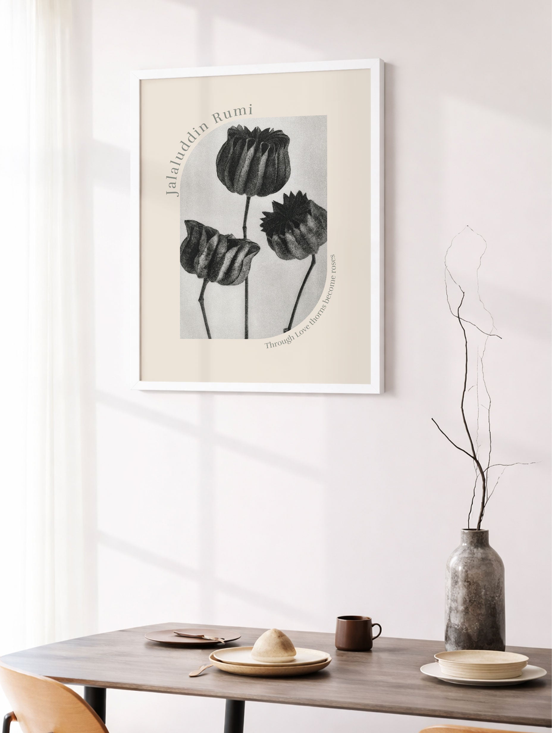 Abutilon (Lime Mallow) Karl Blossfeldt Art Print Mockup