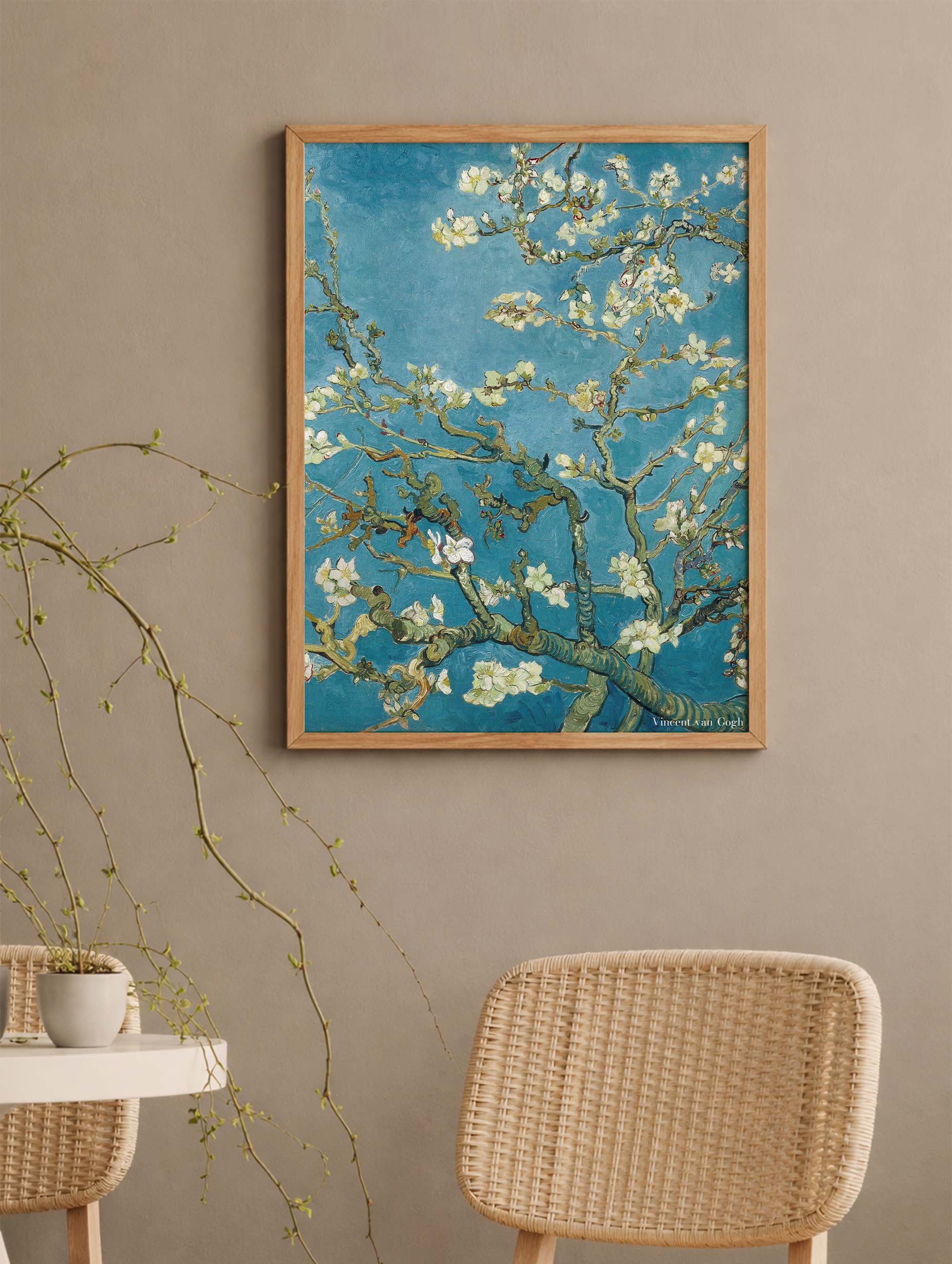 Almond Blossom-Van Gogh Art Print Mockup