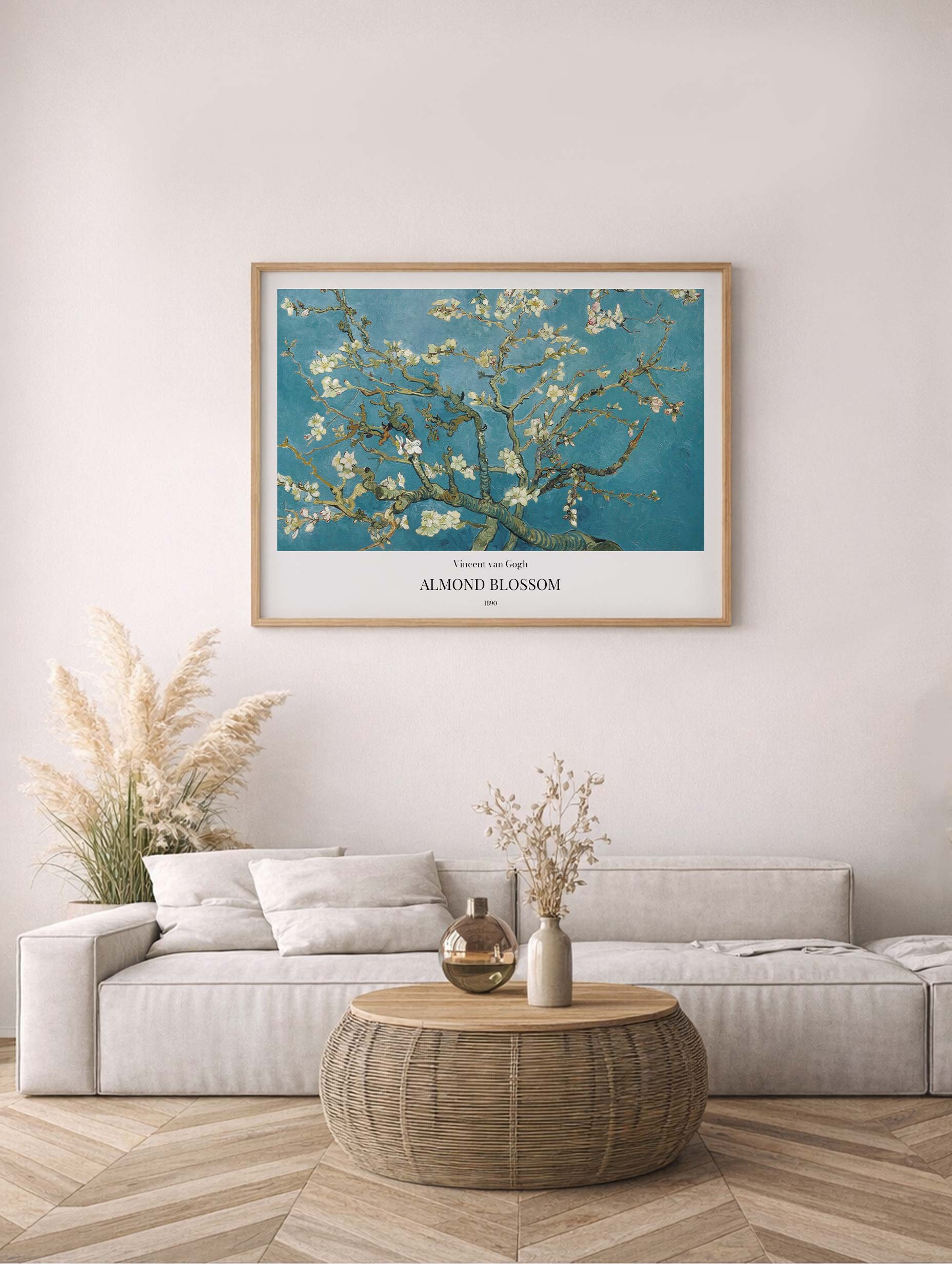 Almond Blossom Van Gogh Art Print No 2 Mockup