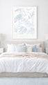 Almost Blue Leaf Art Mockup