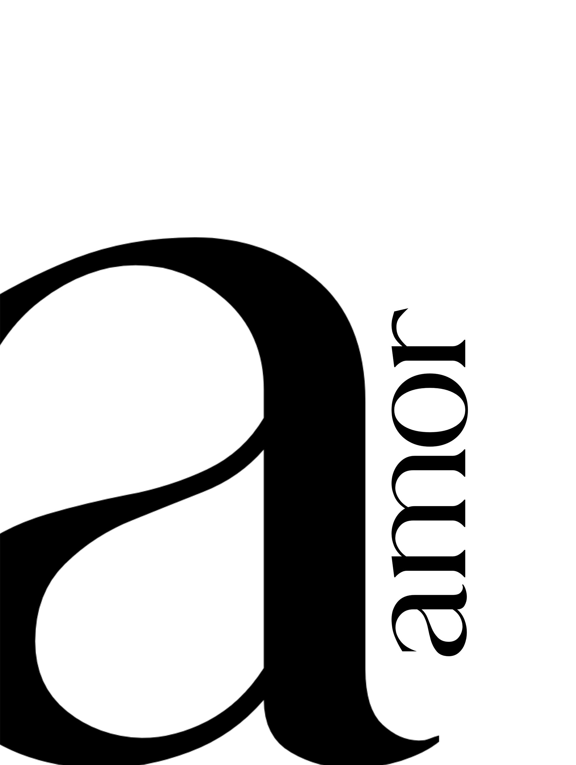 Amour Minimalist Typography Poster