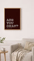 Are You Okay? Minimal Typography Poster Mockup