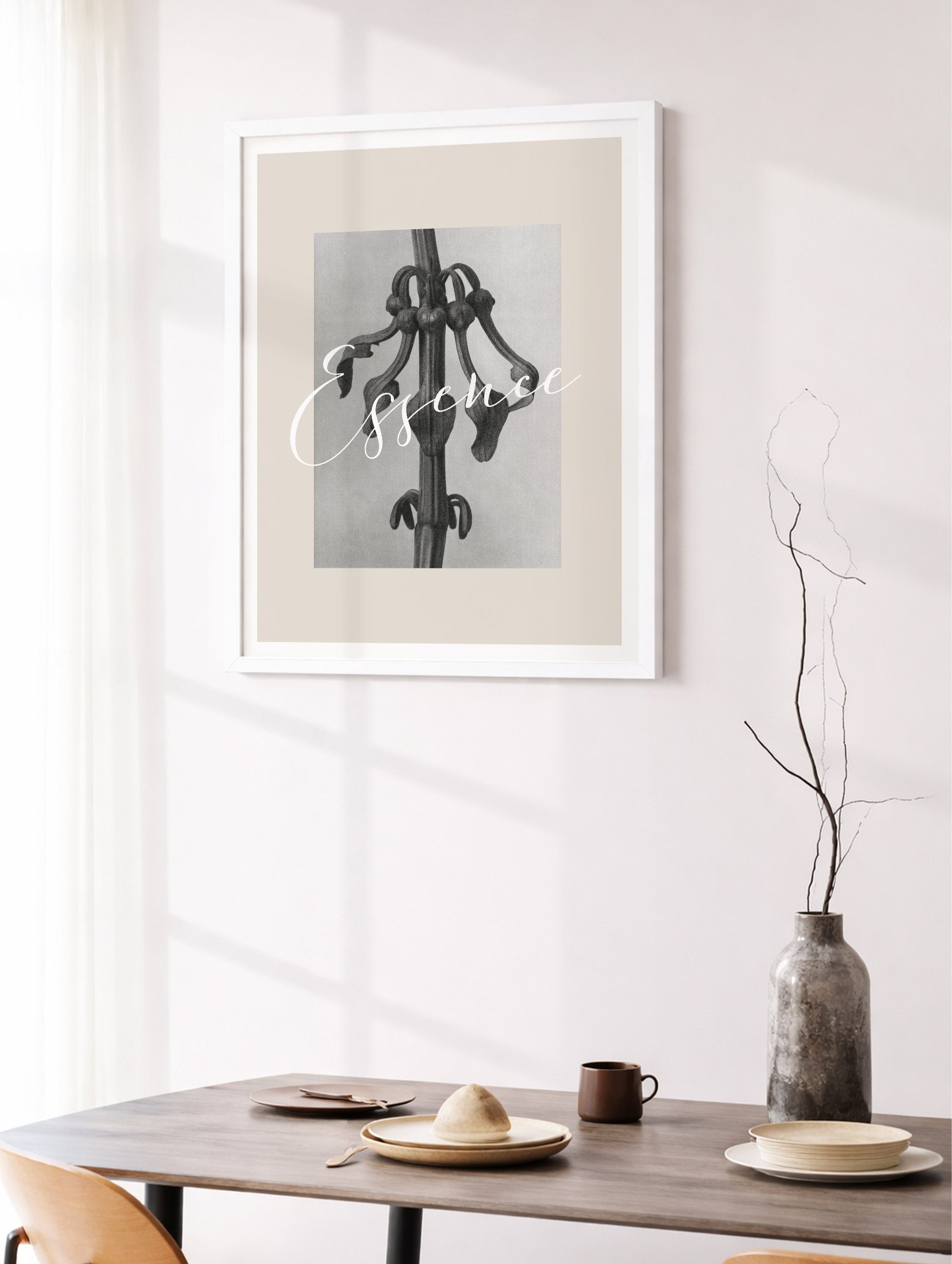 Aristolochia clematitis Karl Blossfeldt Art Print Mockup