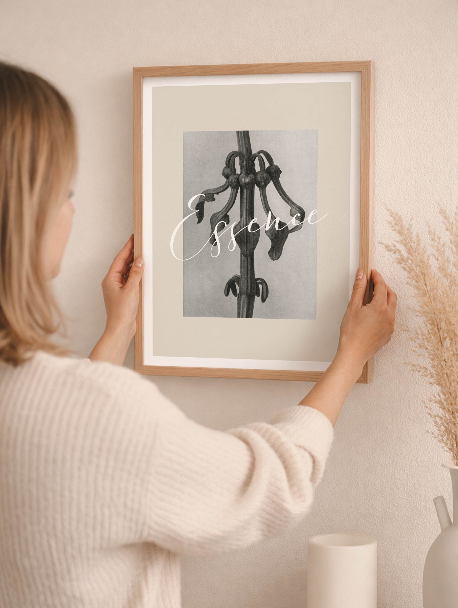 Aristolochia clematitis Karl Blossfeldt Art Print Mockup