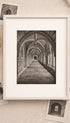Armfield Stone Arched Hallway Art Print Mockup