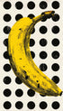 Banana on Dot Grid Fruit Artwork