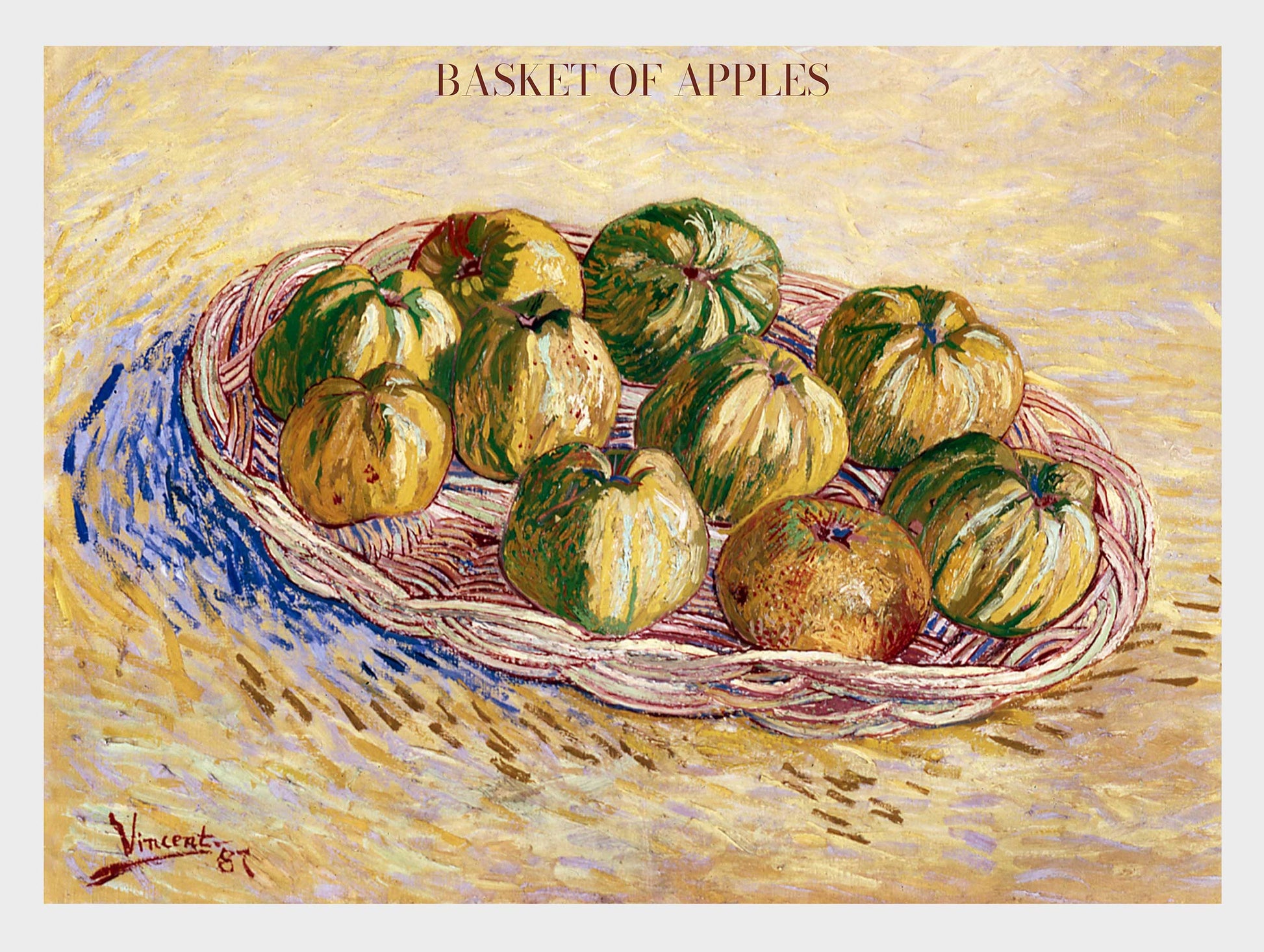 Basket of Apples Van Gogh Art Print