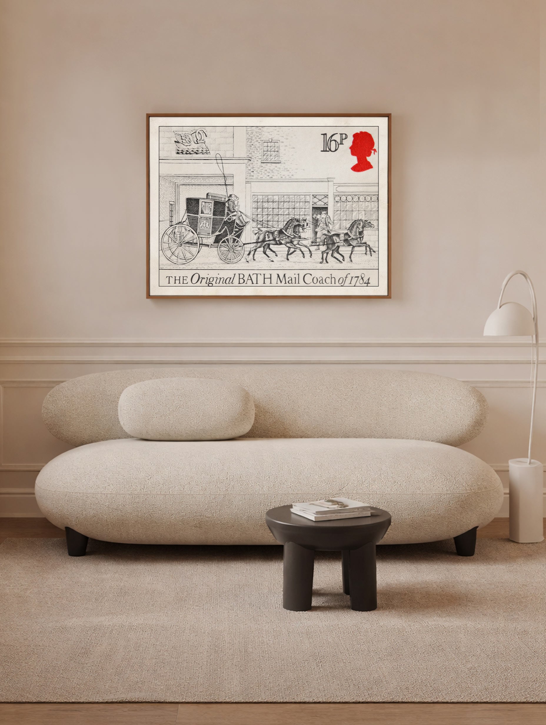 The Bath Mail Coach Vintage Art Print Mockup