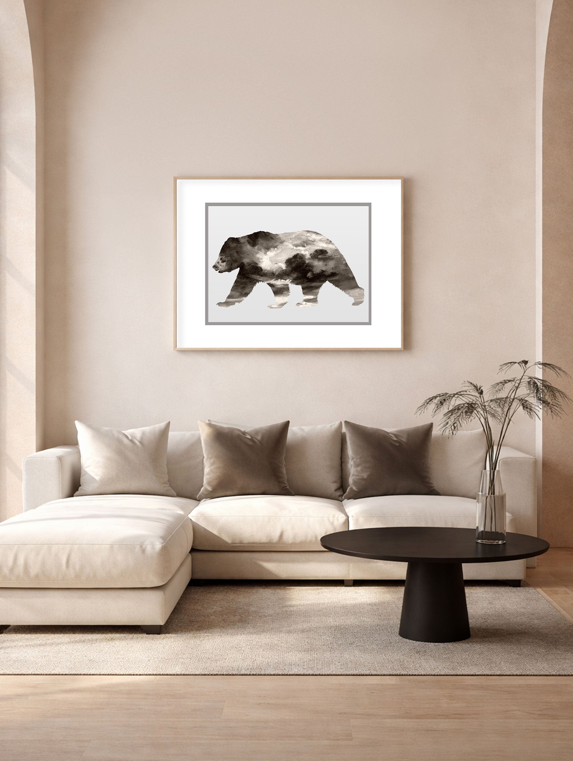 Bear Totem Scott Brems Animal Art Print Mockup