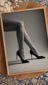 Beauty in Heels Black and White Poster Mockup