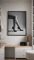Beauty in Heels Black and White Poster Mockup