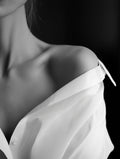 Beauty in White - Black and White Poster