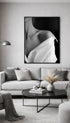 Beauty in White - Black and White Poster Mockup