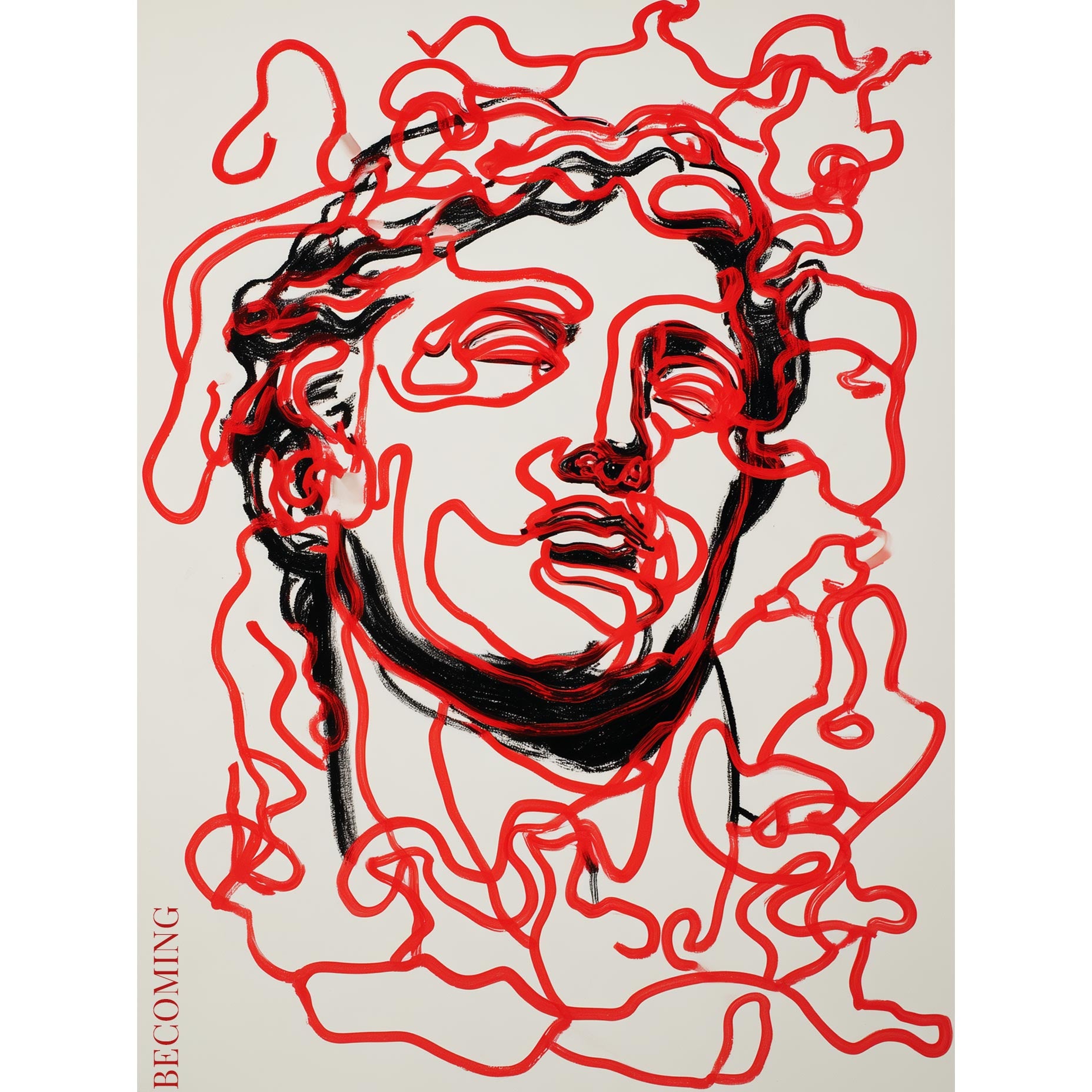 Becoming Line Art Print