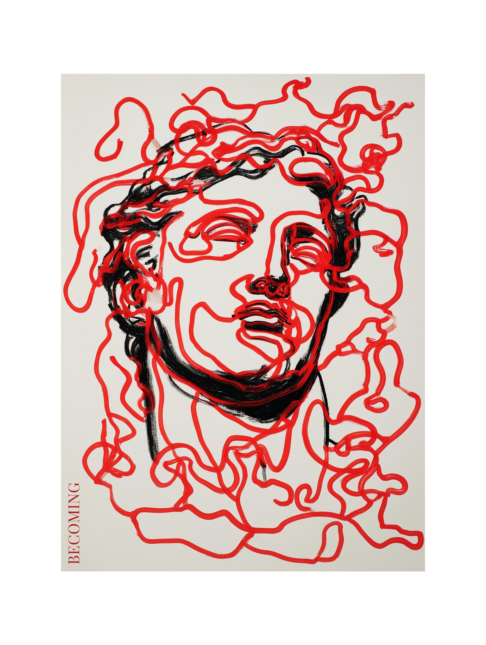 Becoming Line Art Print