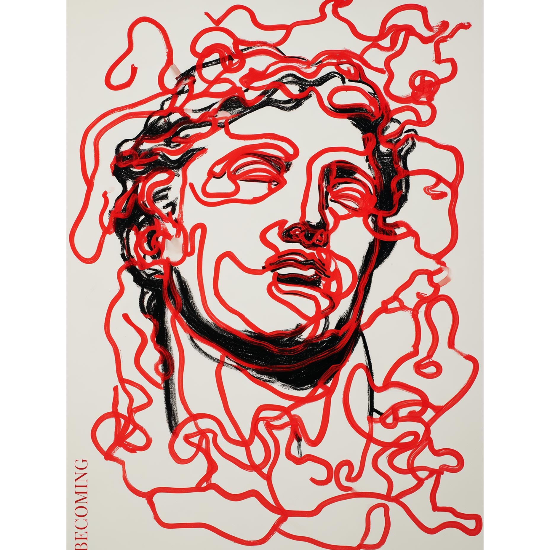 Becoming Line Art Print