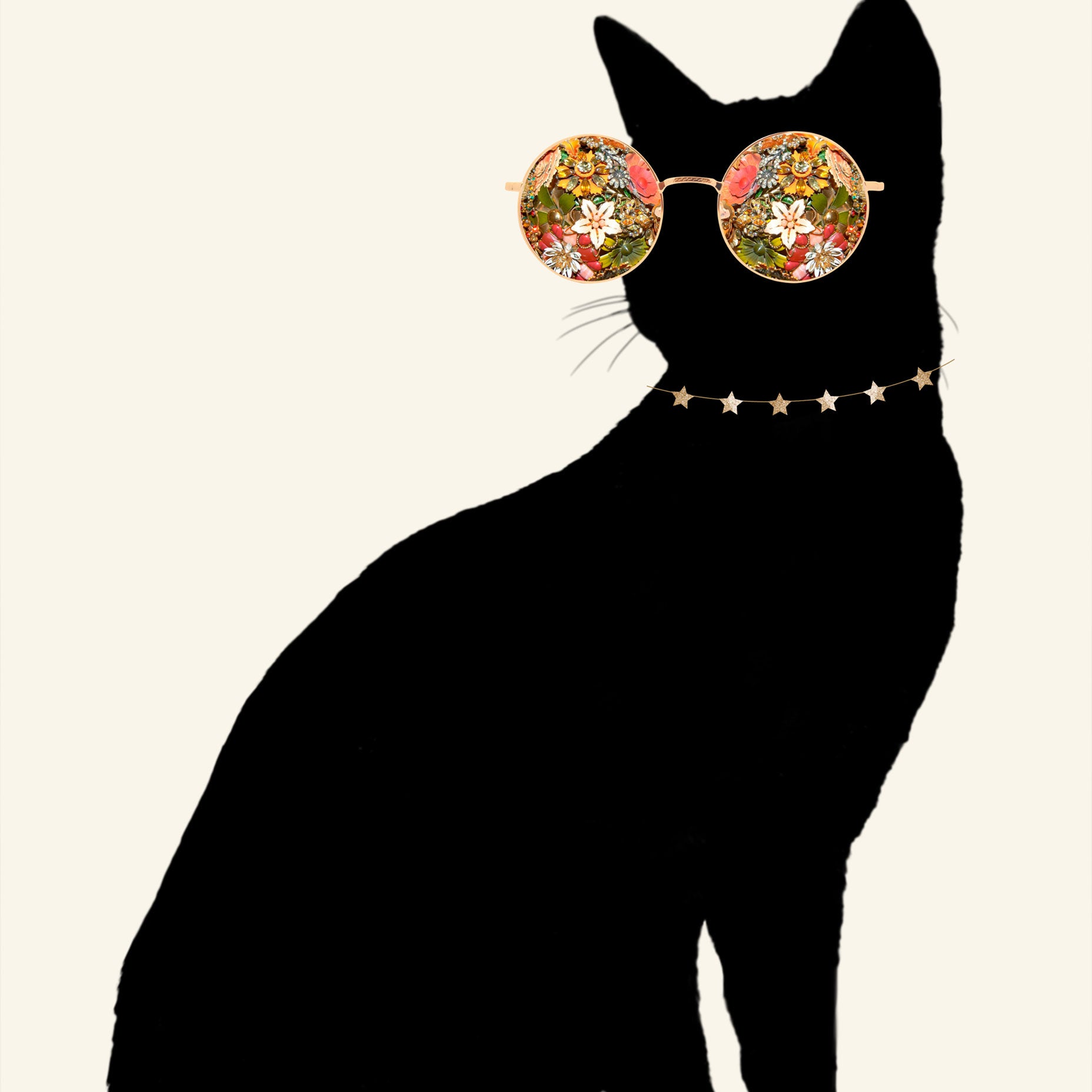 Black Cat Animal Poster