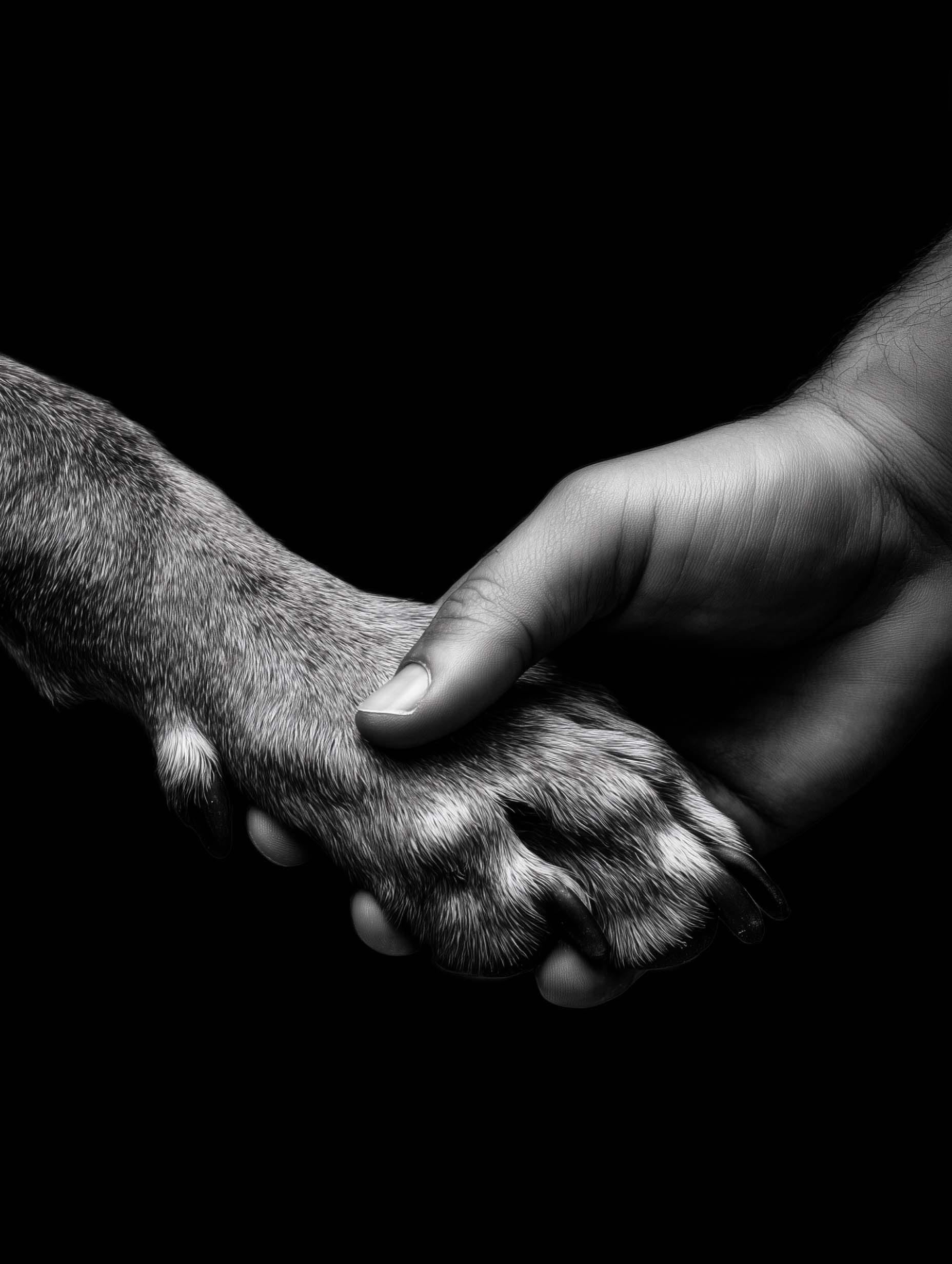 Black and White Friend Poster