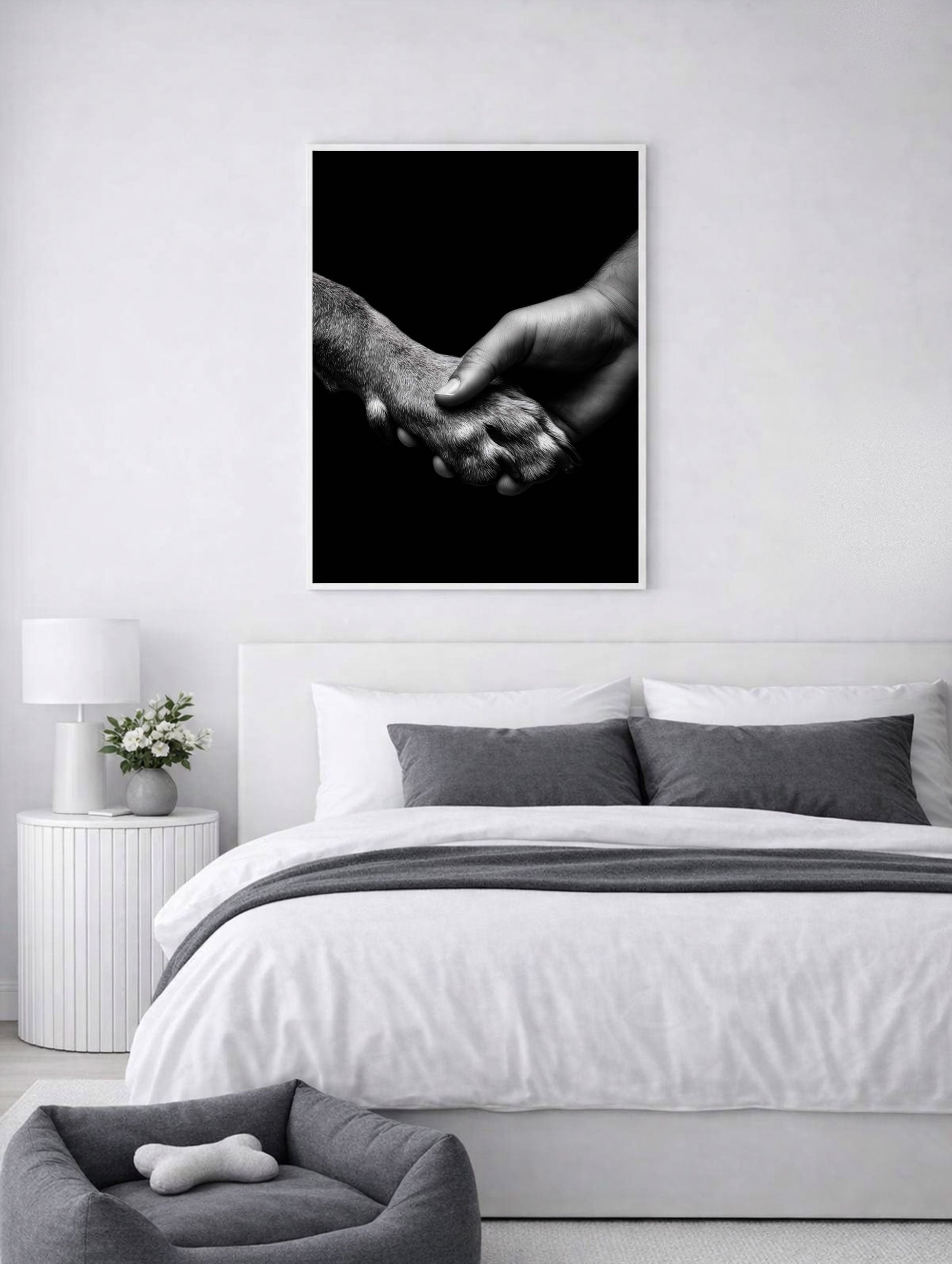 Black and White Friend Poster Mockup
