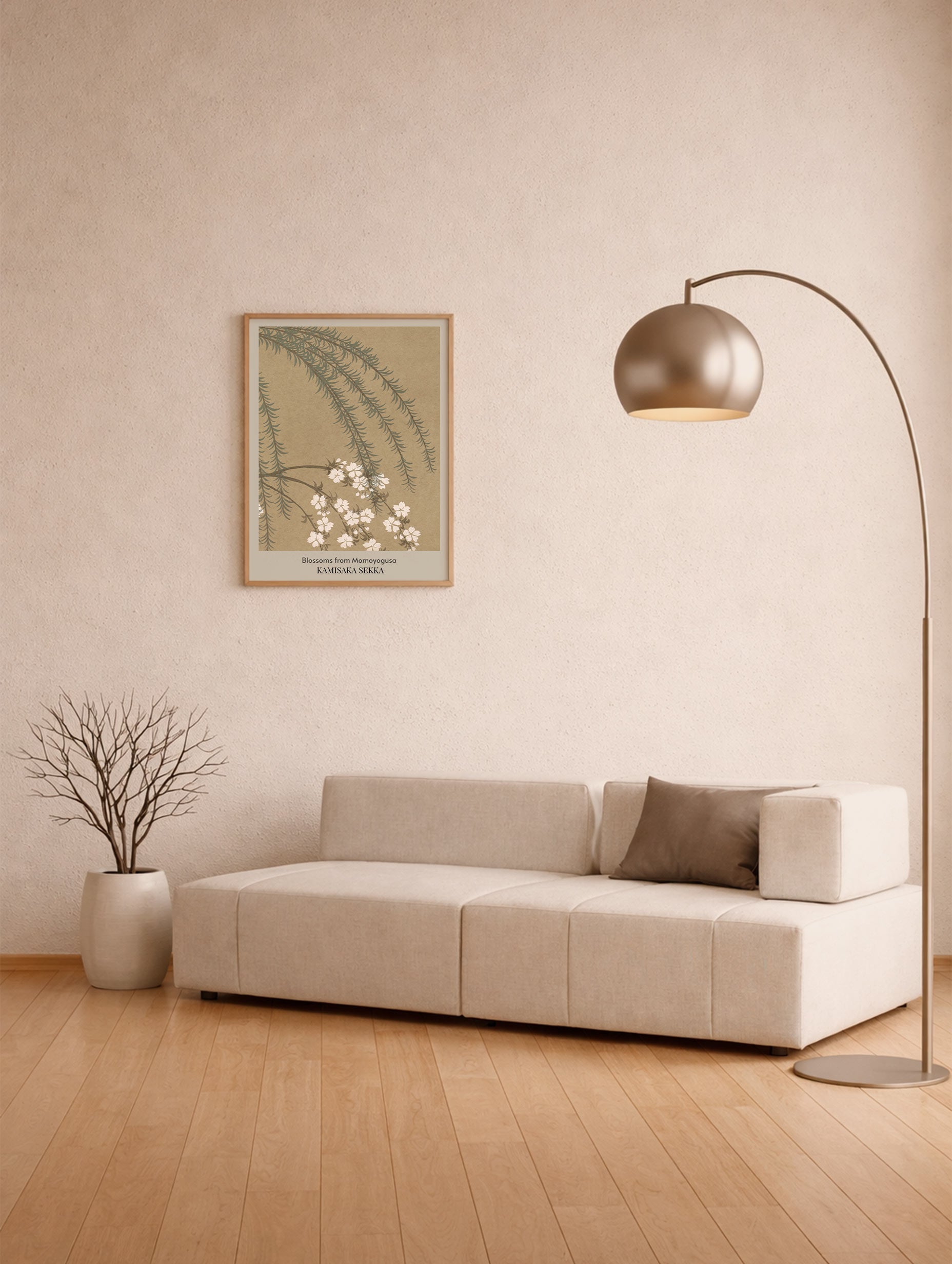 Blossoms from Momoyogusa Kamisaka Sekka Art Print Mockup