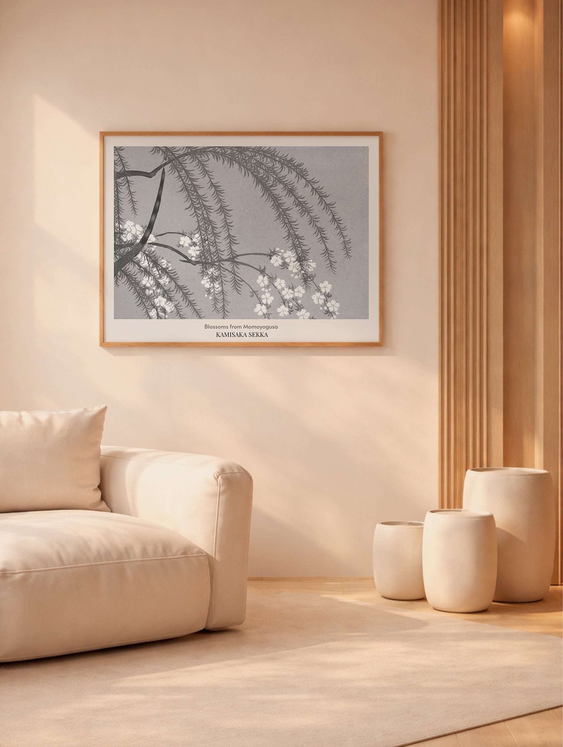 Blossoms from Momoyogusa Kamisaka Sekka Art Print No 2 Mockup