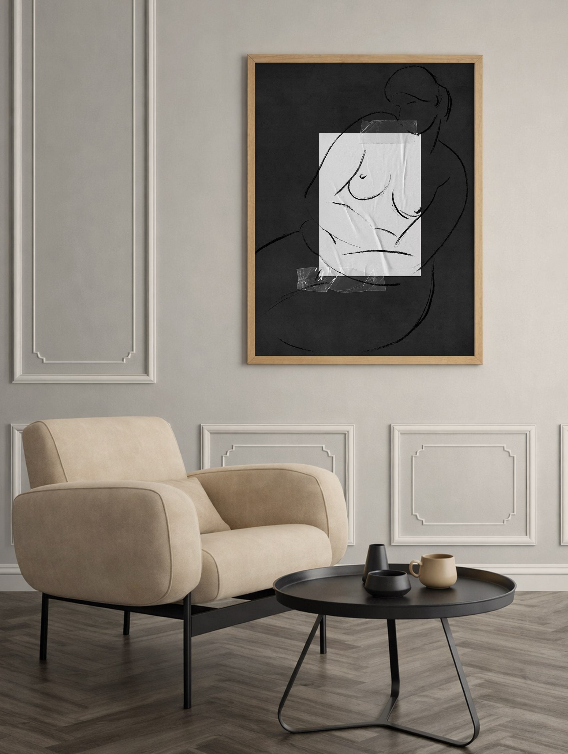 Boobs Nude Poster Mockup