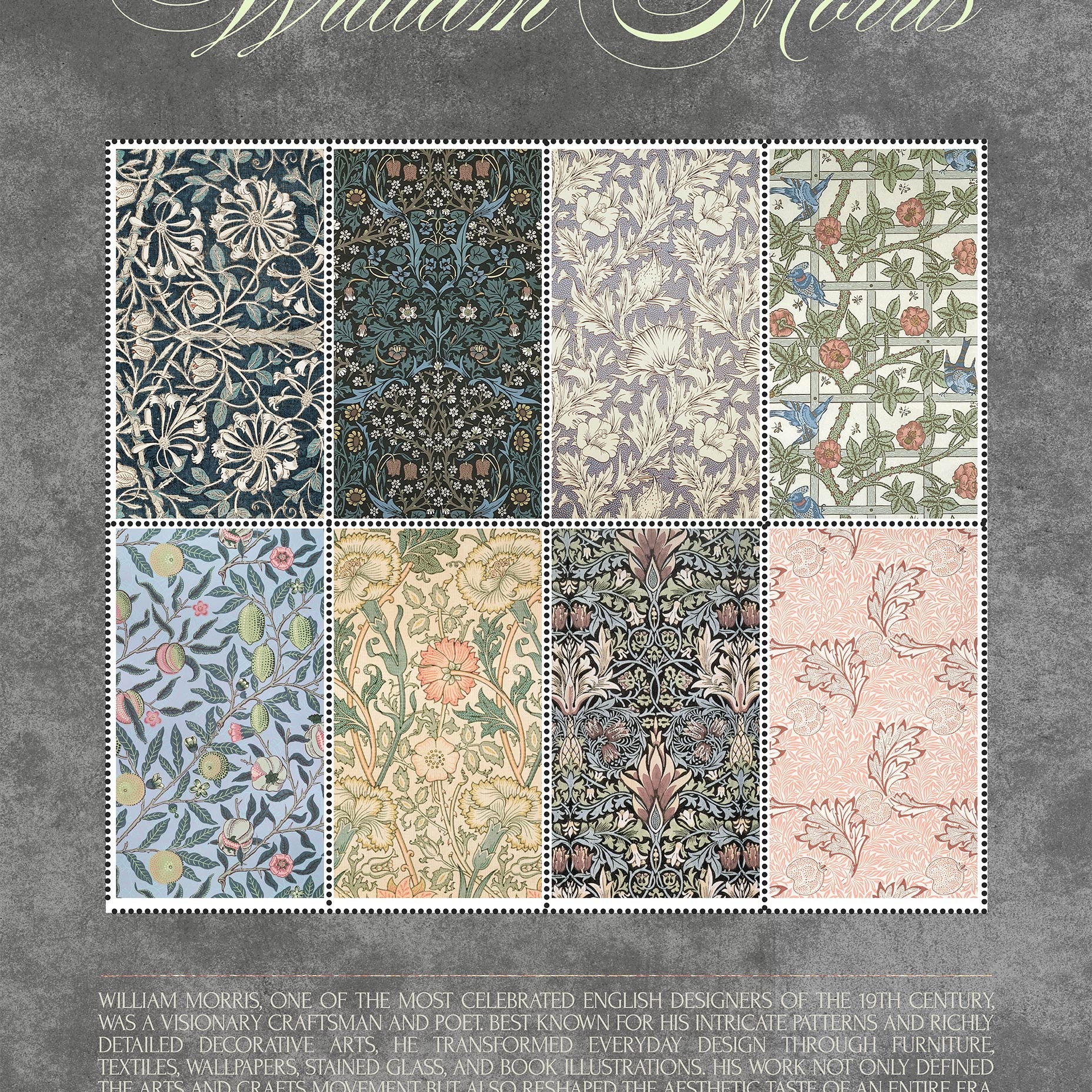 Botanical Patterns William Morris Art Print