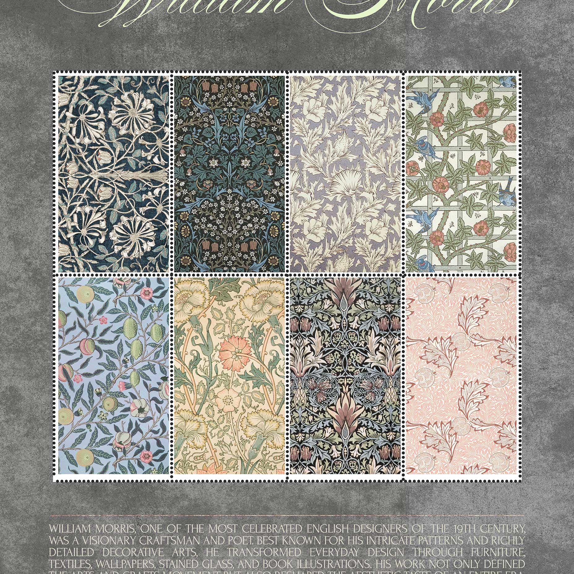 Botanical Patterns William Morris Art Print