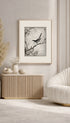 Bush warbler and White Plum Tree Numata Kashu Art Mockup