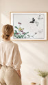 Butterflies and Flower Morimoto Toko Art Print Mockup