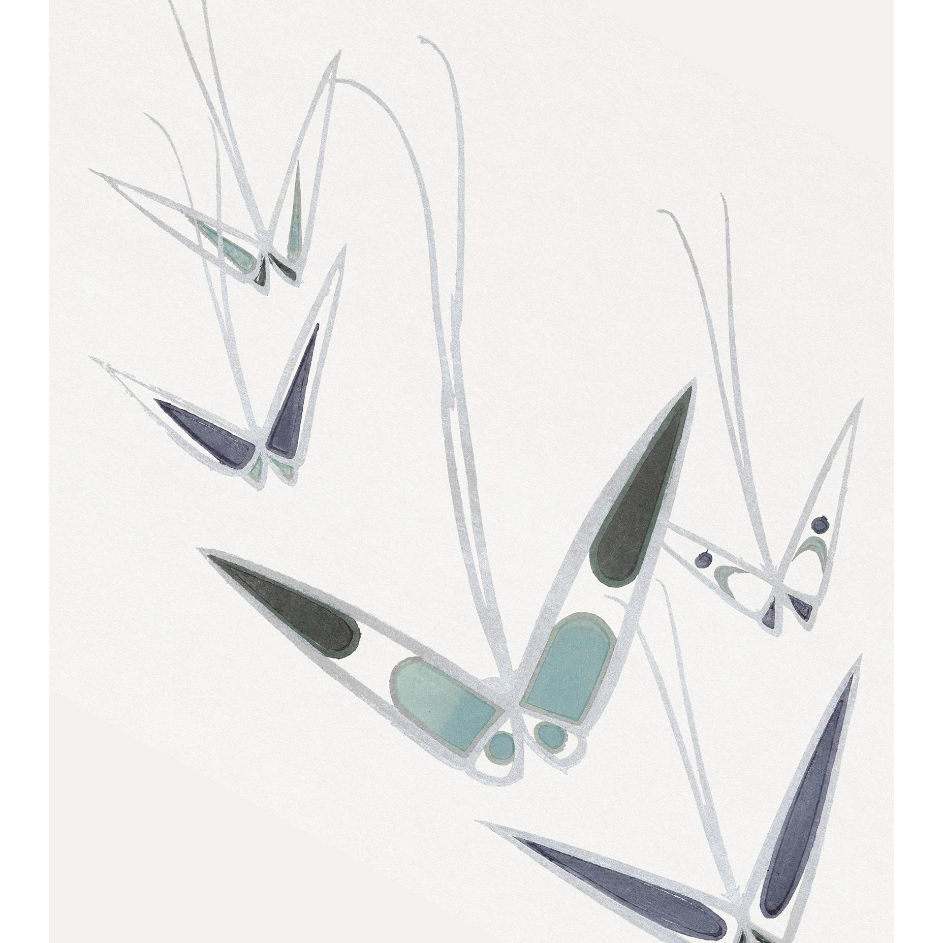 Butterfly Kamisaka Sekka Art Print