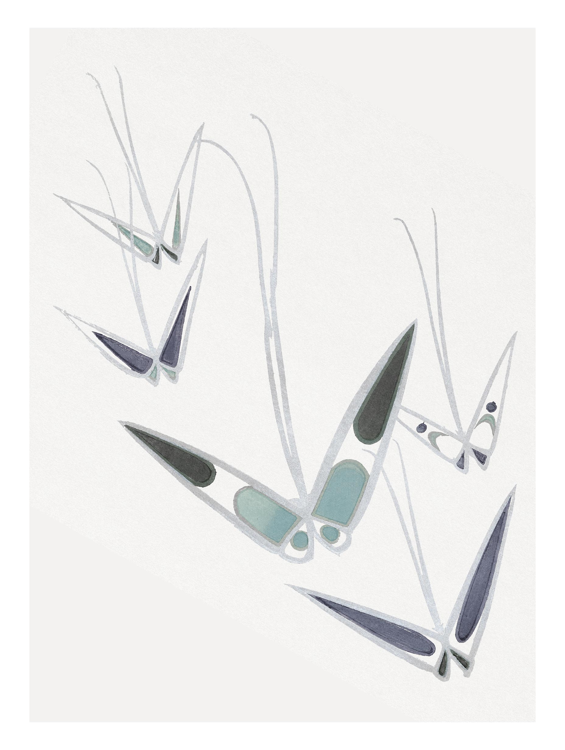 Butterfly Kamisaka Sekka Art Print