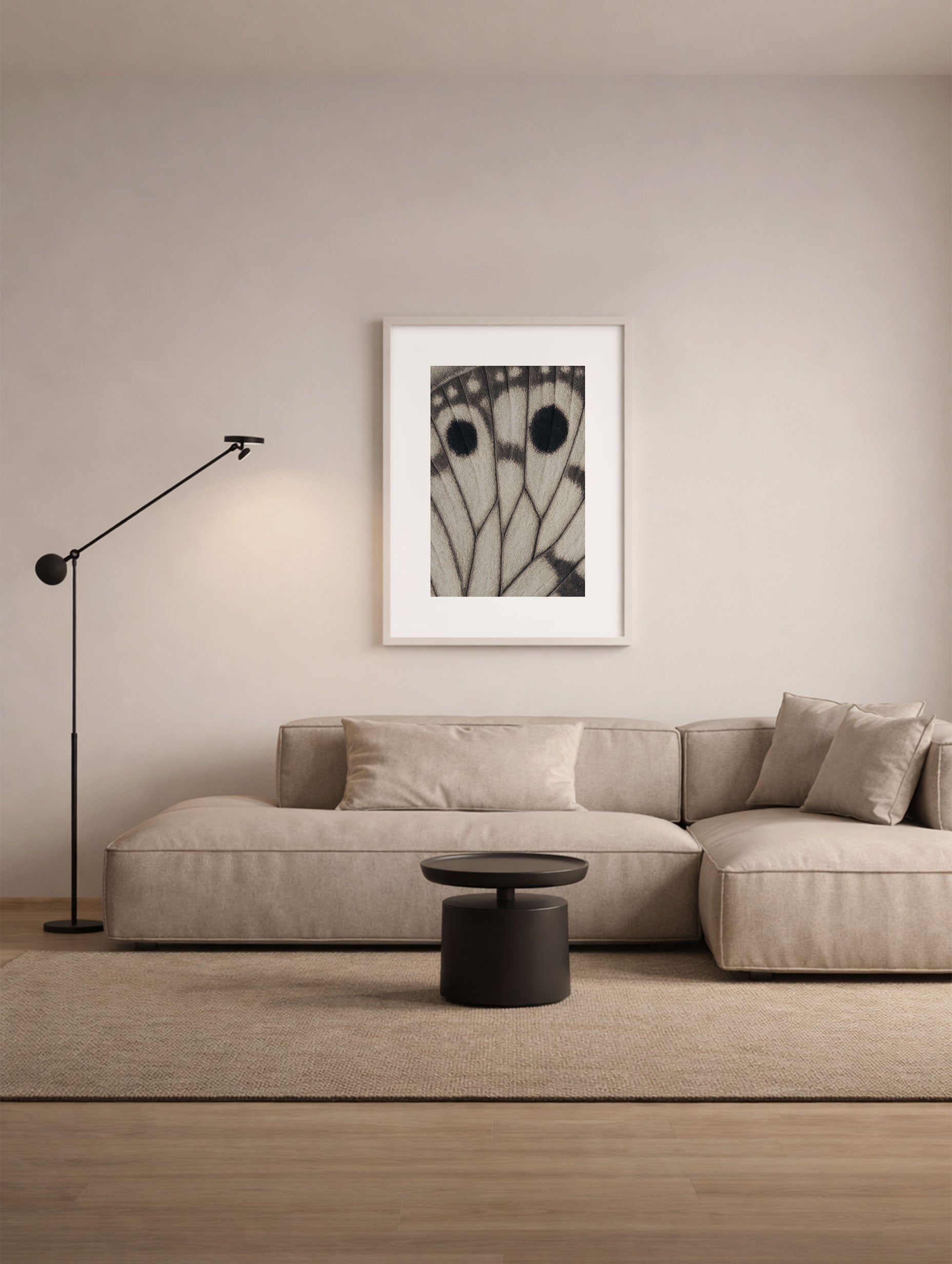 Butterfly Wing Art Print Mockup