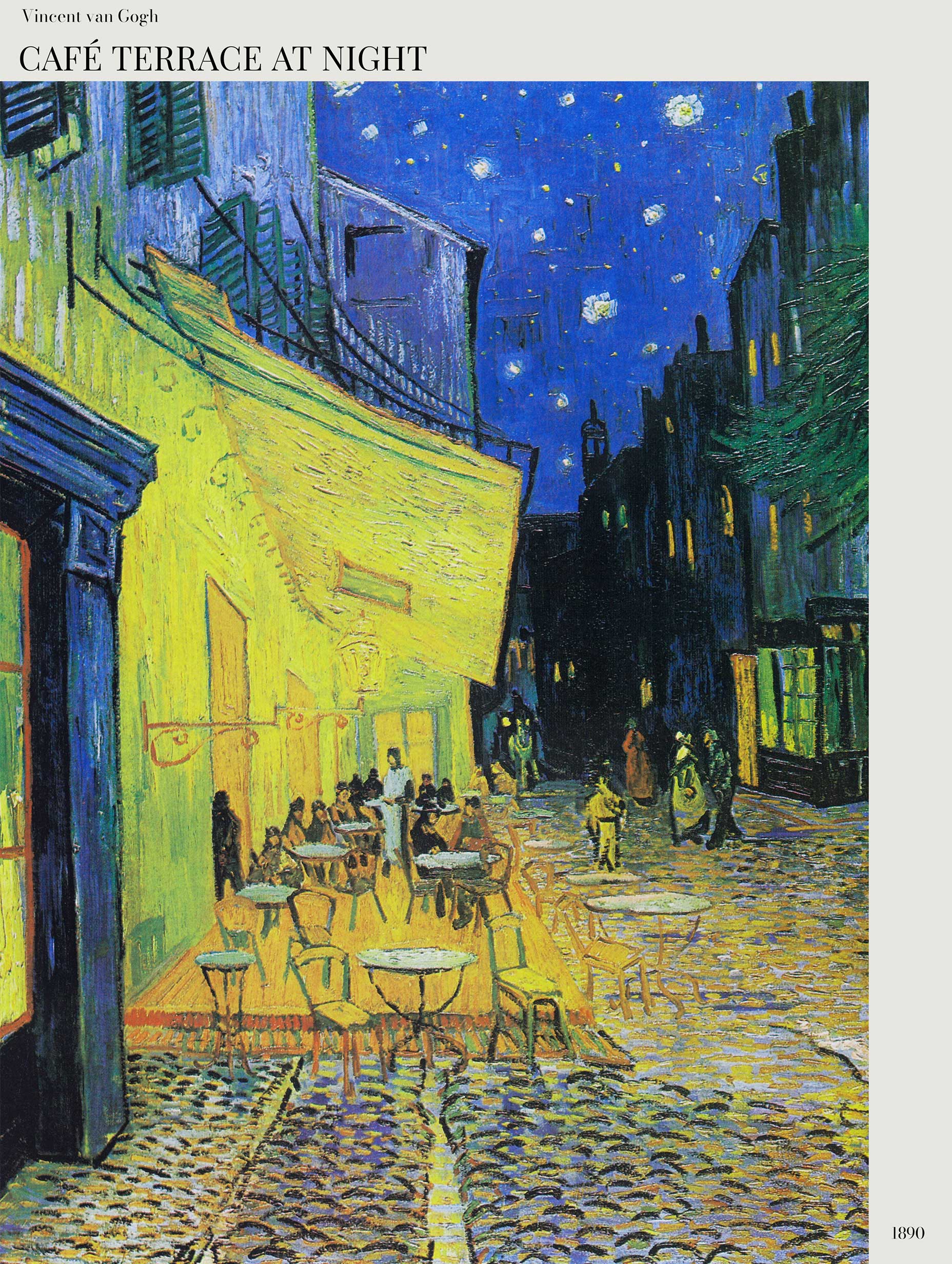 Café Terrace at Night-Van Gogh Art Print No 2