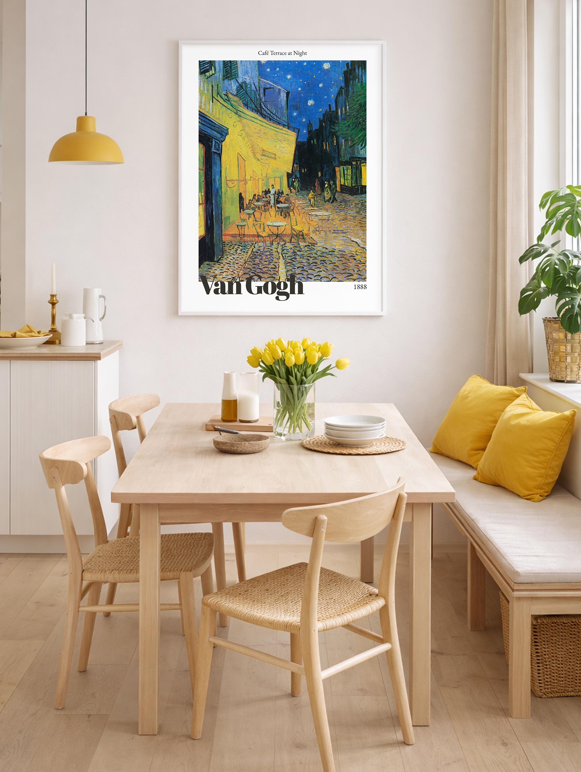 Café Terrace at Night Van Gogh Art Mockup