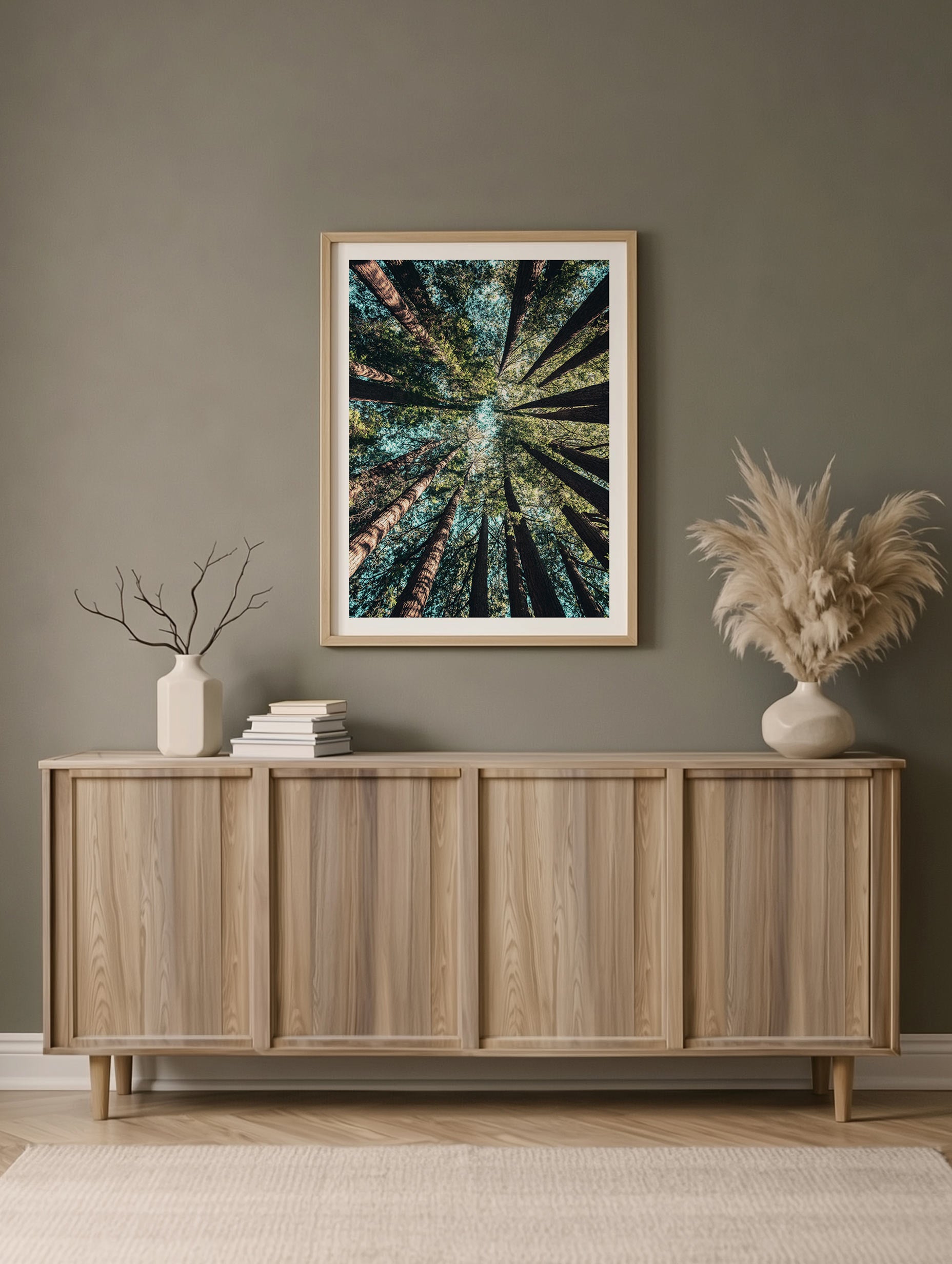 California Redwood Poster Mockup