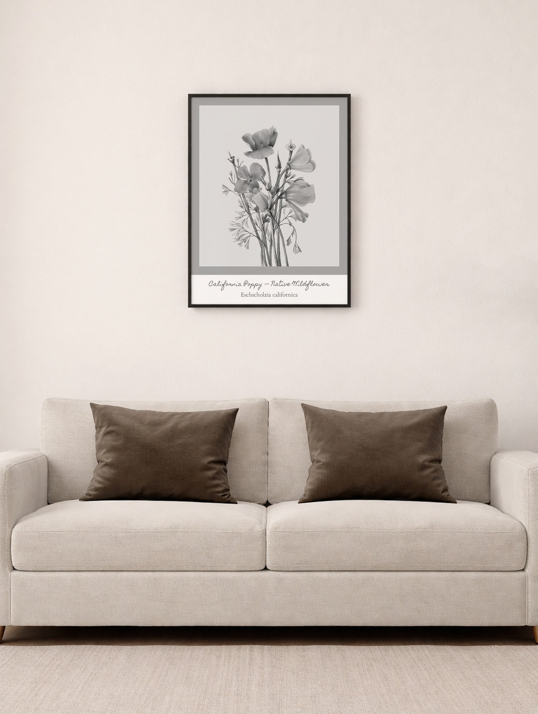 The California Poppy Parker Thornton Art Print Mockup