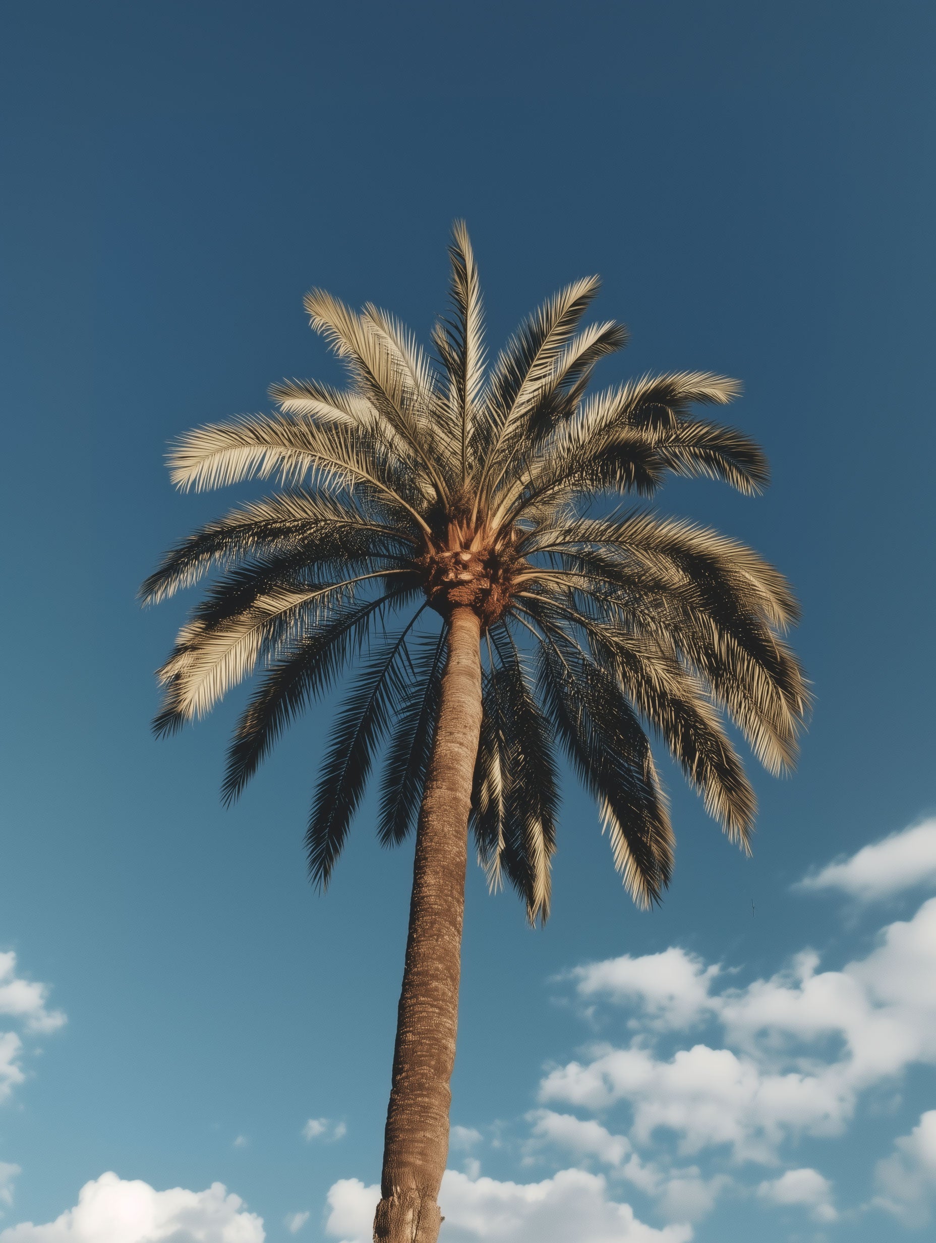 Canary Island Date Palm Botanical Poster No 2