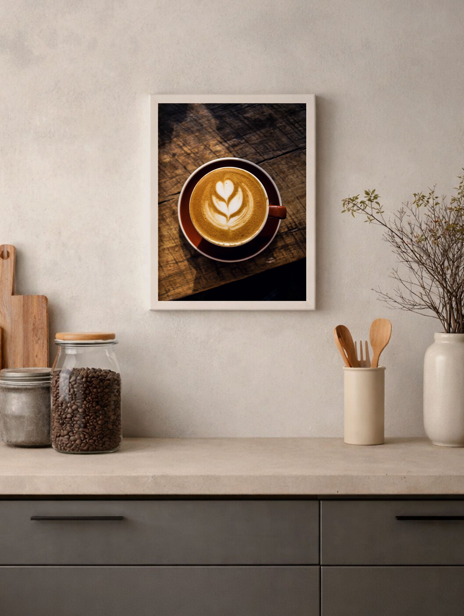 Cappuccino Coffee Artwork Mockup