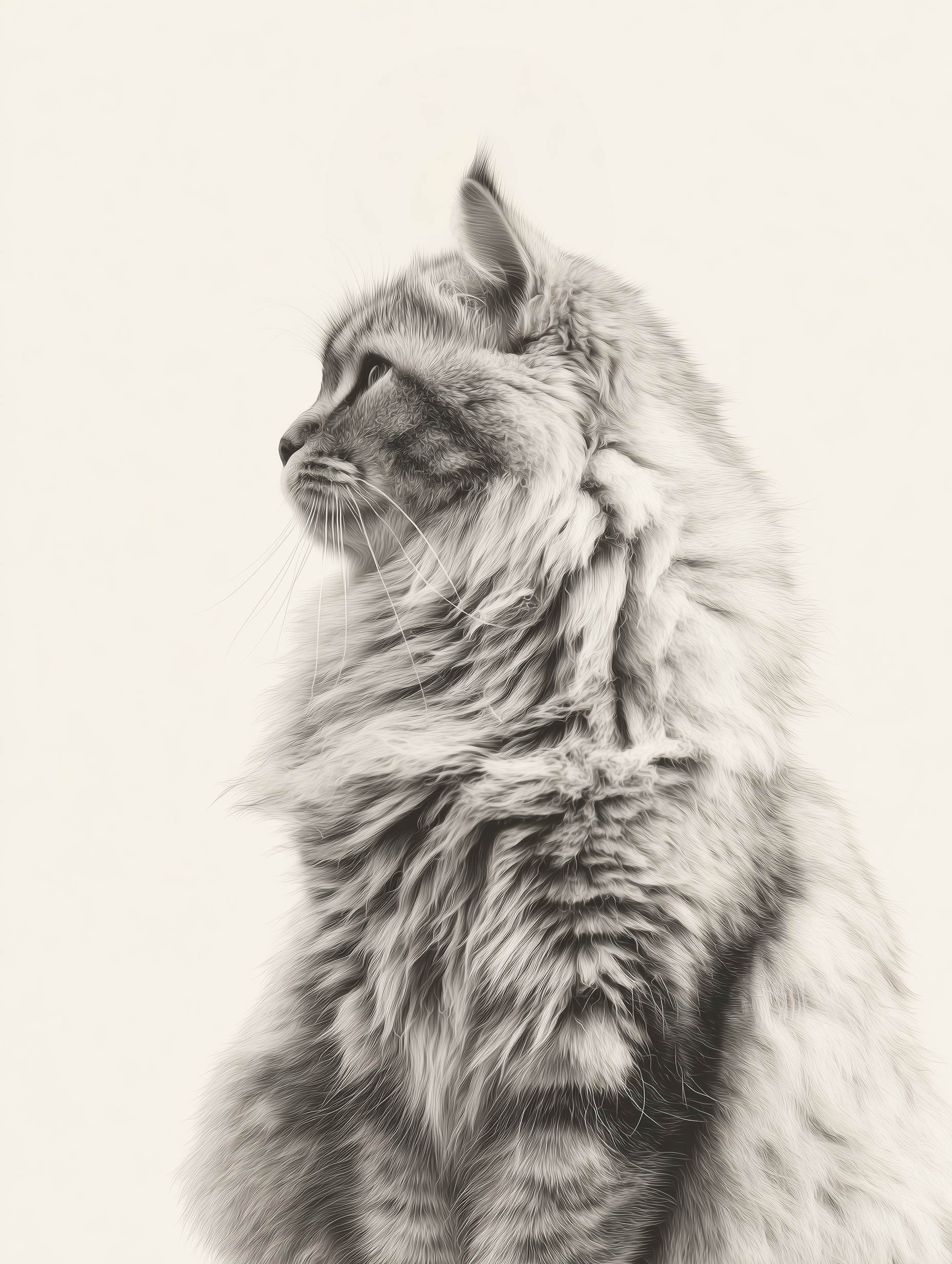 Cat Animal Portrait Poster