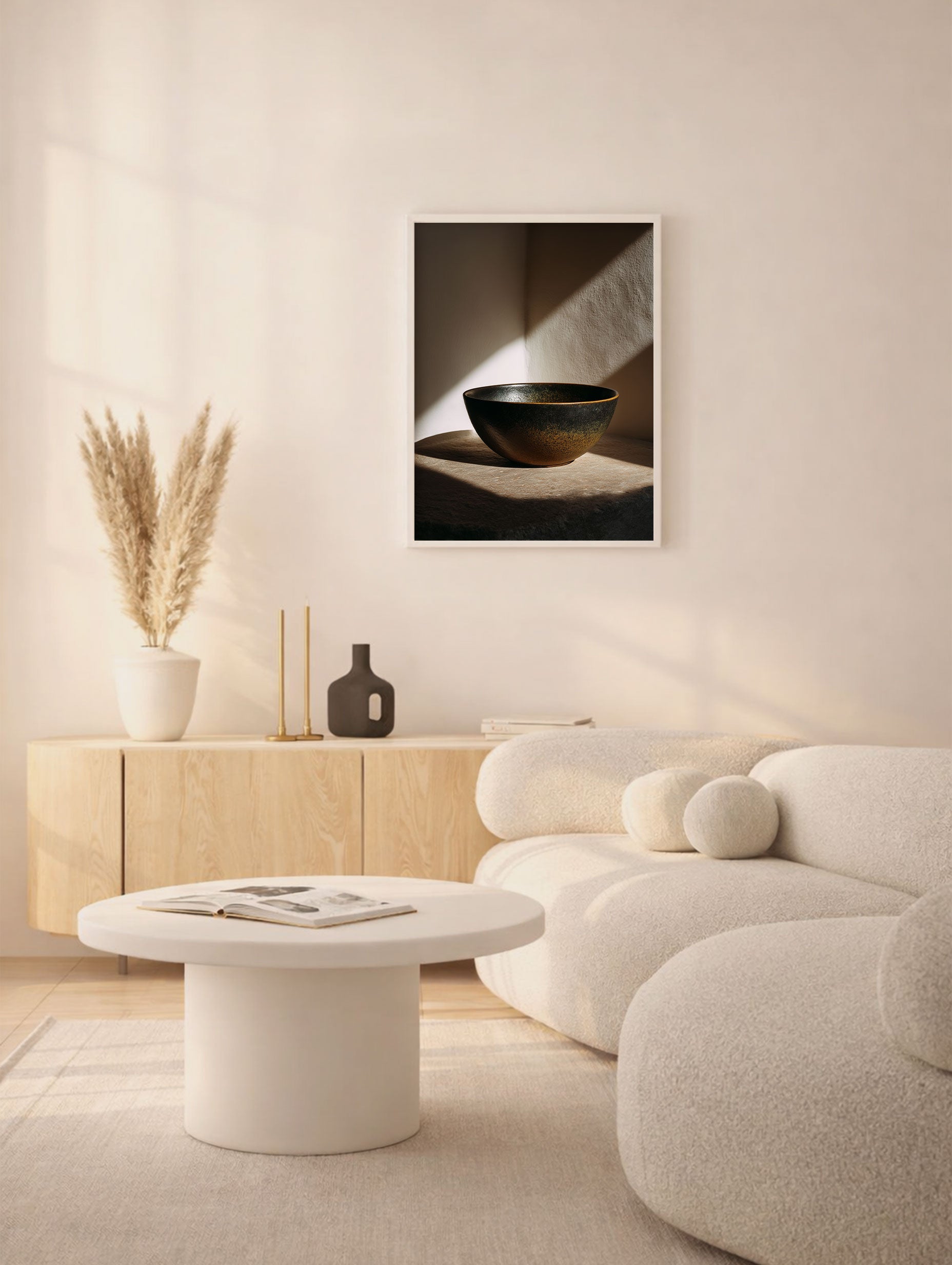 Ceramic Open Bowl Kitchen Artwork Mockup