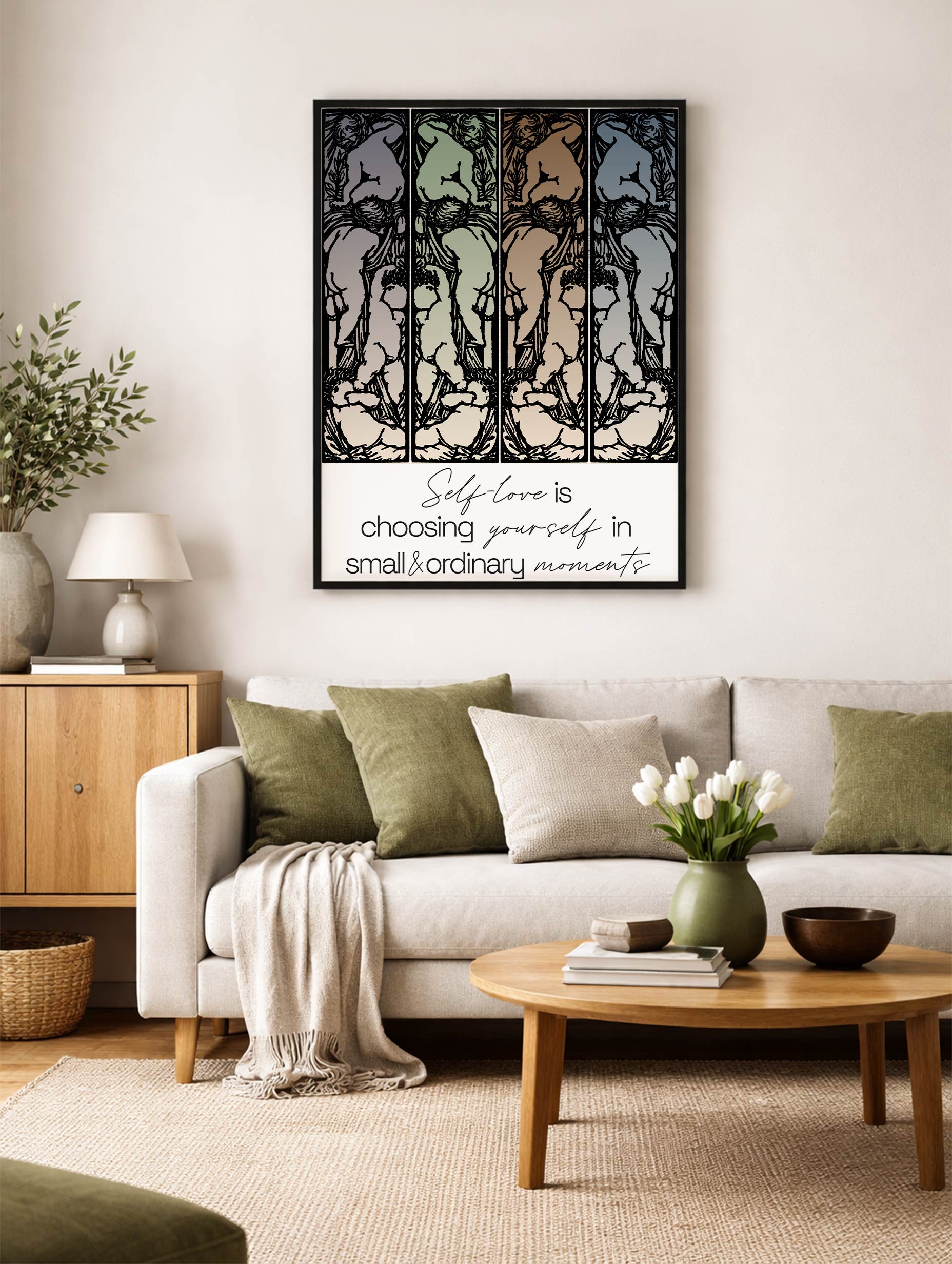 Choosing Yourself Motivational Poster Mockup