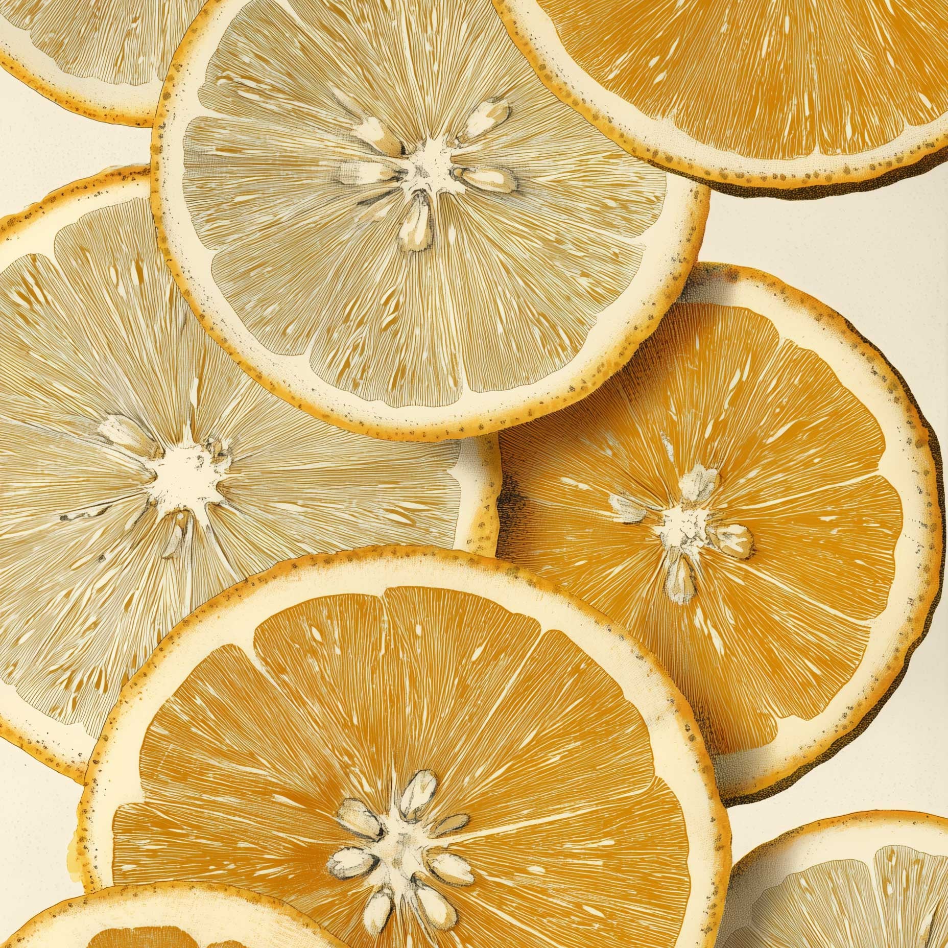 Citrus Fruit Slices Artwork