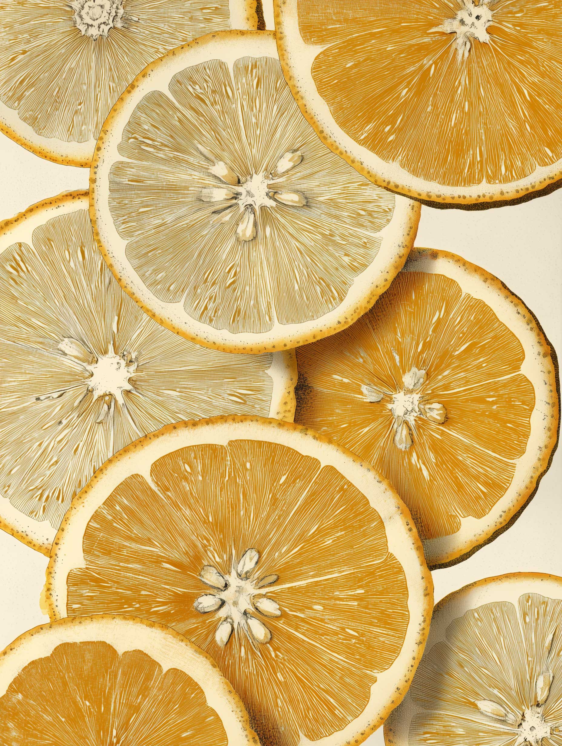 Citrus Fruit Slices Artwork