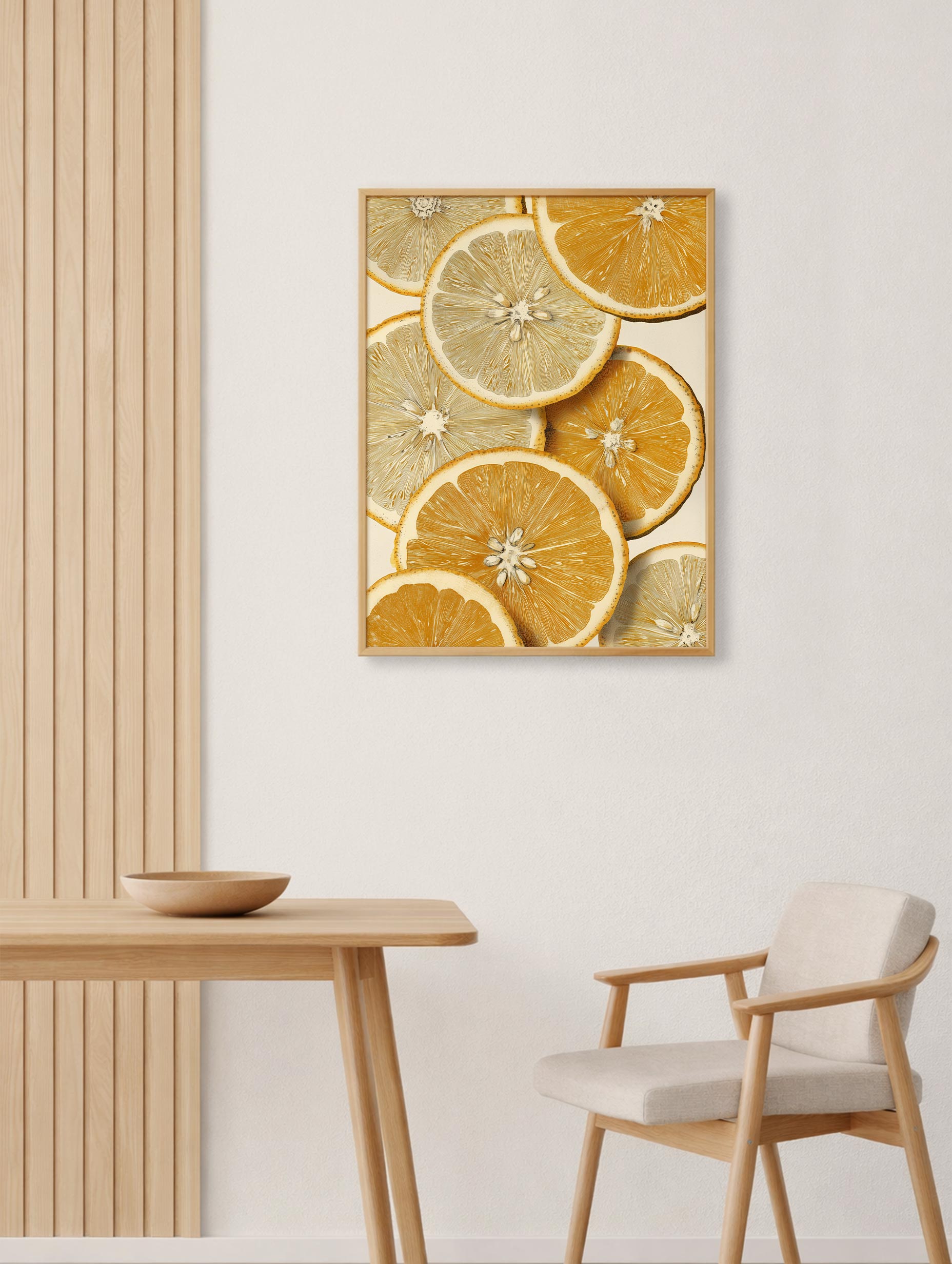Citrus Fruit Slices Artwork Mockup