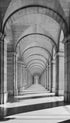 Classical Arches Black and White Poster